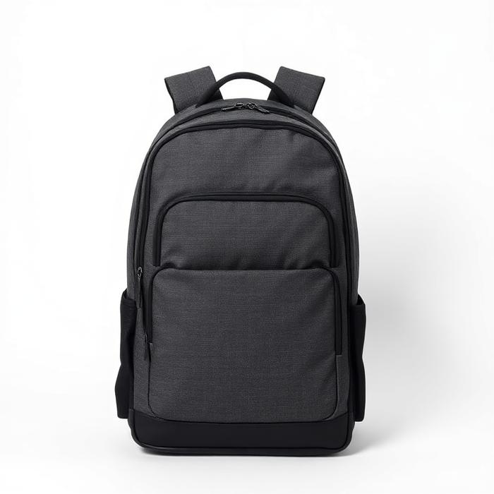Mochila corporativa cinza personalizada para empresas